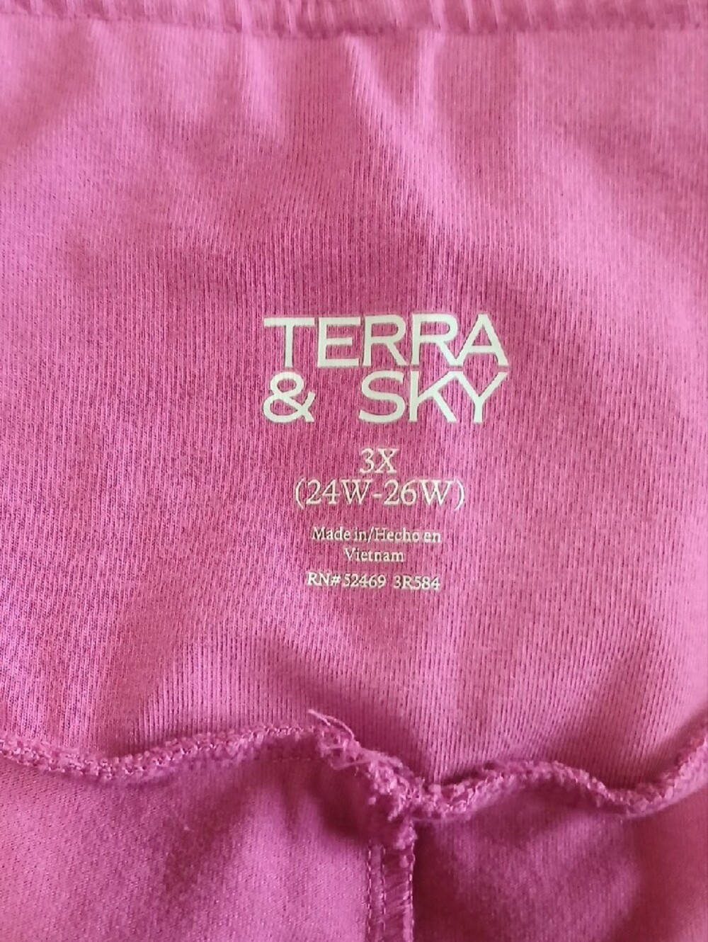 Terra & Sky Women's 3X Capri Ladder Leggings - Picture 3 of 9